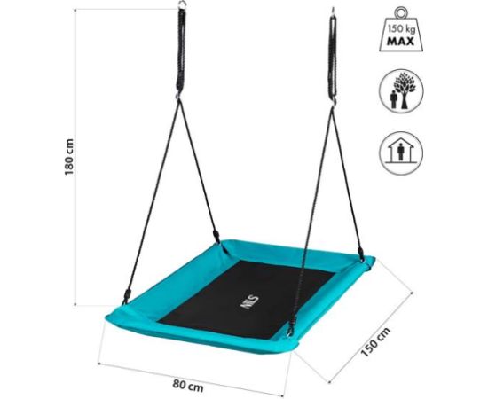 Šūpoles NB5043  TURQUOISE SAUCER SWING NILS