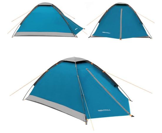 Telts NC6033 CAMPING TENTGRAY- LIGHT GREY BLUE NIGHTFALL NILS CAMP