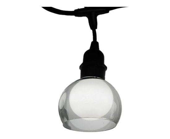 Party lights FLICKER 10-LED bulbs / 4,5m, cold white light