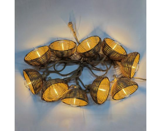 Party lights CHARM 10-LED bulbs / 4,5m, warm white light