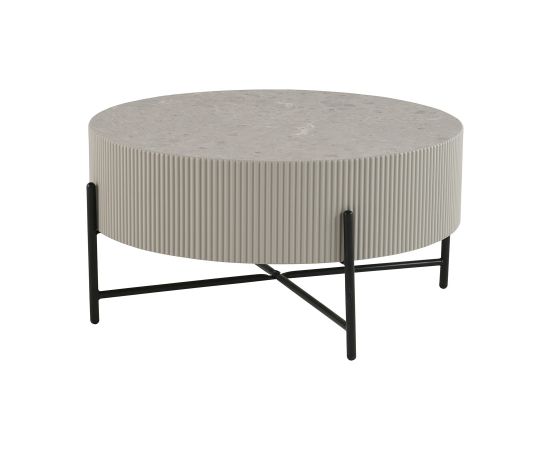 Coffee table ASHER D80xH40cm, grey
