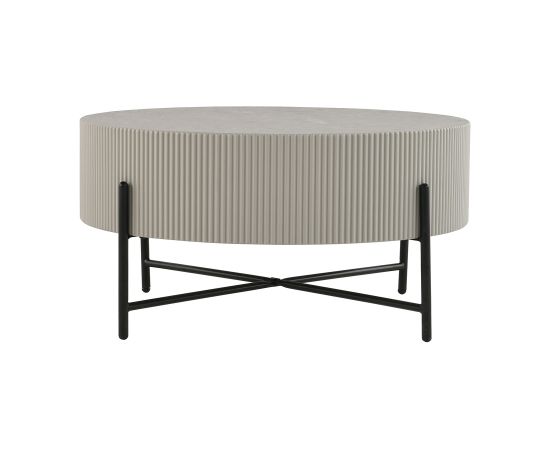 Coffee table ASHER D80xH40cm, grey