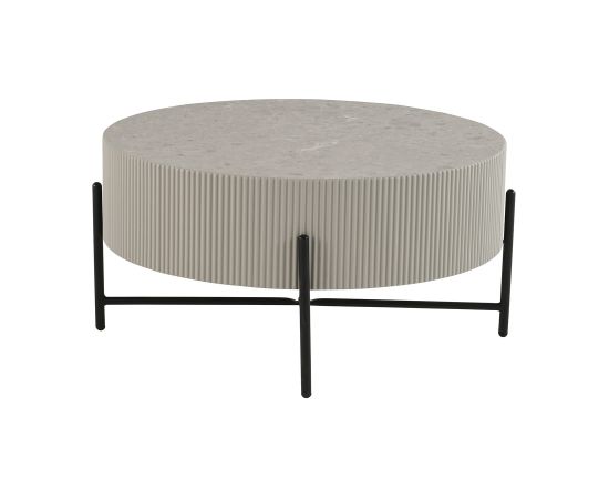 Coffee table ASHER D80xH40cm, grey