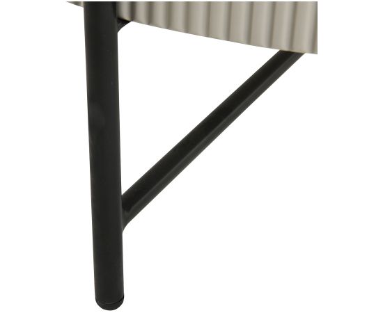 Coffee table ASHER D80xH40cm, grey