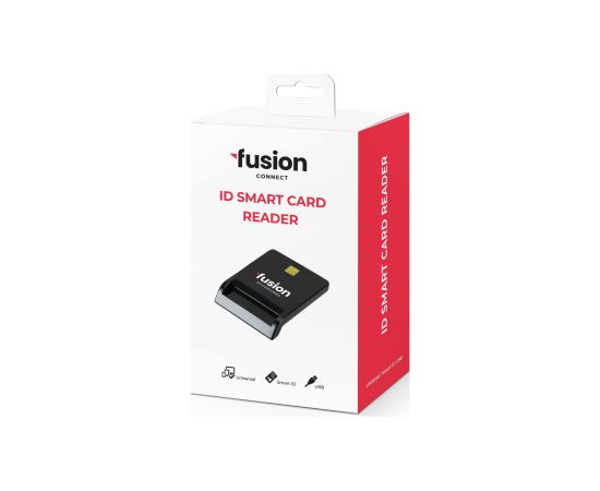 Fusion ID karšu lasītājs PC | SC | CCID ISO7816 USB melns