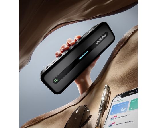 Pārnēsājams A4 termoprinteris bez tintes Bluetooth Ios/Android / Phomemo / M832 / Pelēks