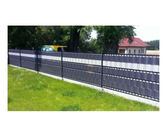 Žoga lamile MIKKO Economy 4,75x3500cm RAL7016, tumši pelēka + 28 gab. turētāji