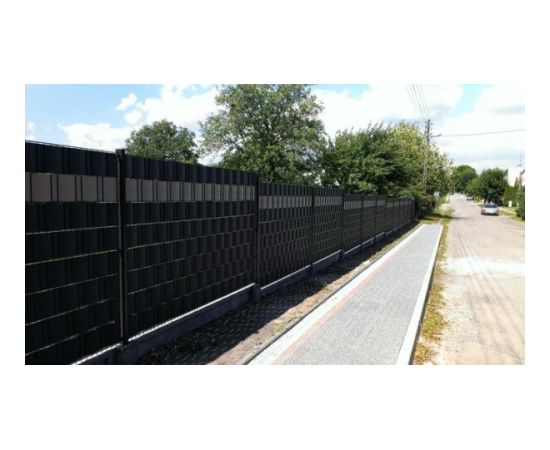 Žoga lamile MIKKO Economy 4,75x3500cm RAL7016, tumši pelēka + 28 gab. turētāji