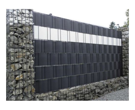 Žoga lamile MIKKO Economy 4,75x3500cm RAL7016, tumši pelēka + 28 gab. turētāji