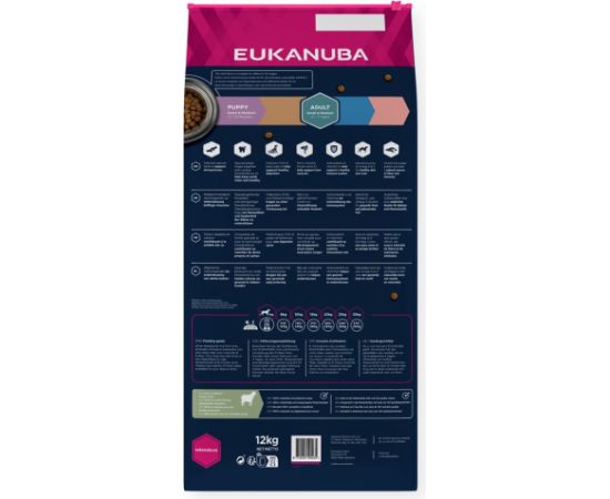 EUKANUBA Grain Free Adult Small&Medium Lamb - dry dog food - 12kg