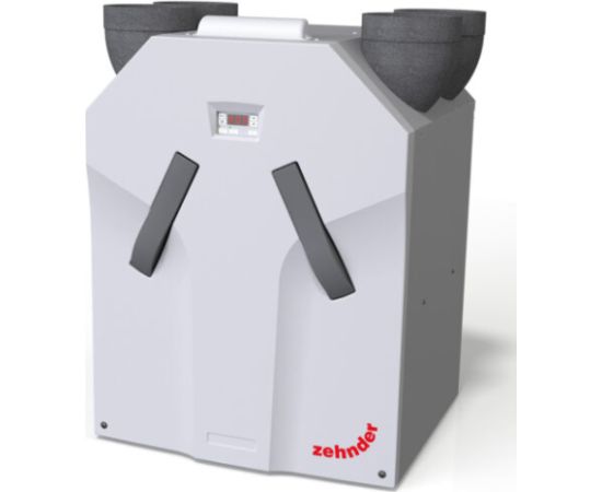 Zehnder ComfoAir Standard 375 ERV ventilācijas iekārta ar priekšsildītaju, kreisā puse Ventilatori
