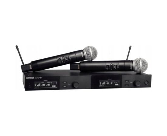Shure Podwójny system bezprzewodowy z 2 nadajnikami ręcznymi SLXD2/58