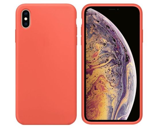 Evelatus Apple  iPhone Xs Soft Premium Soft Touch Silicone Case Nectarine