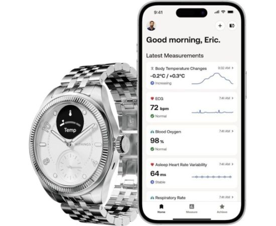 Withings ScanWatch Nova Briliant 39mm Titanium Silver