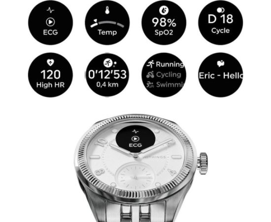 Withings ScanWatch Nova Briliant 39mm Titanium Silver