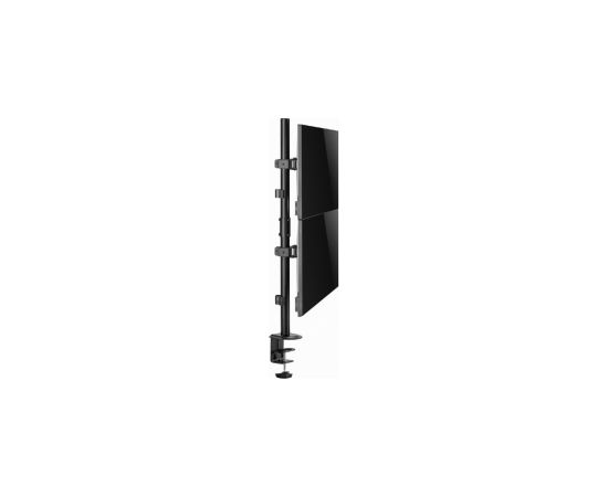 Monitora stiprinājums Gembird Adjustable 2-display Vertical Desk Mount