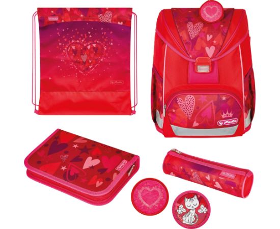 Skolnieka komplekts Herlitz satchel UltraLight Plus Sweet Hearts