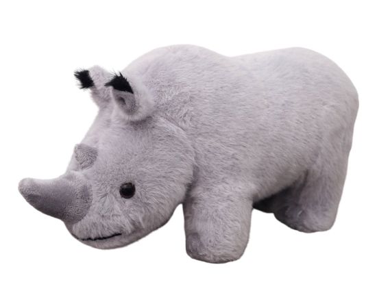 Leantoys Maskotka Pluszowa Nosorożec Pluszak Przytulanka Szary 30cm