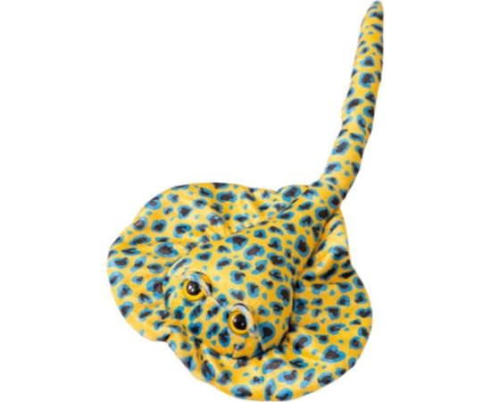 Leantoys Maskotka Pluszowa Płaszczka Przytulanka Żółta W Kropki 50cm