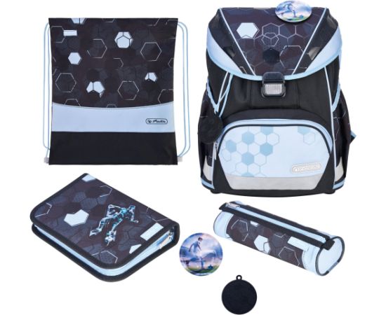 Skolnieka komplekts Herlitz Schulranzen UltraLight XL Plus Cyber Soccer