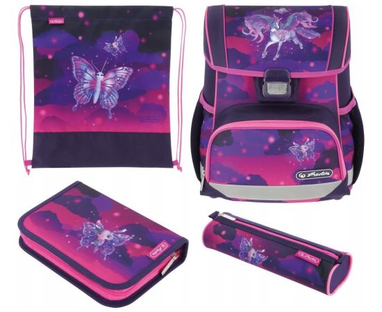 Skolnieka komplekts Herlitz Schulranzen Loop Plus Magic Unicorn