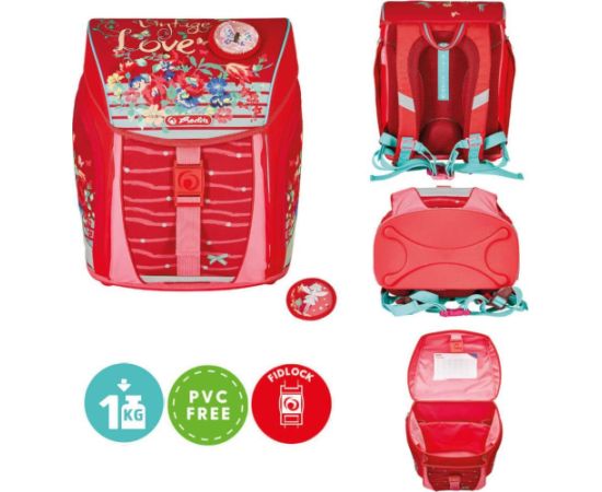 Skolnieka komplekts Herlitz Tornister Filolight Vintage Love