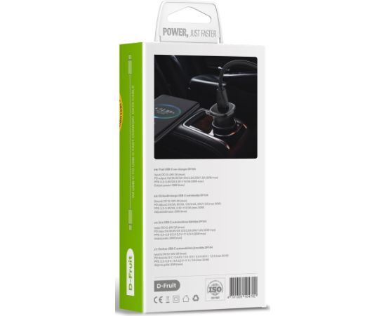 D-Fruit car charger 30W USB-C + USB-C cable DF104