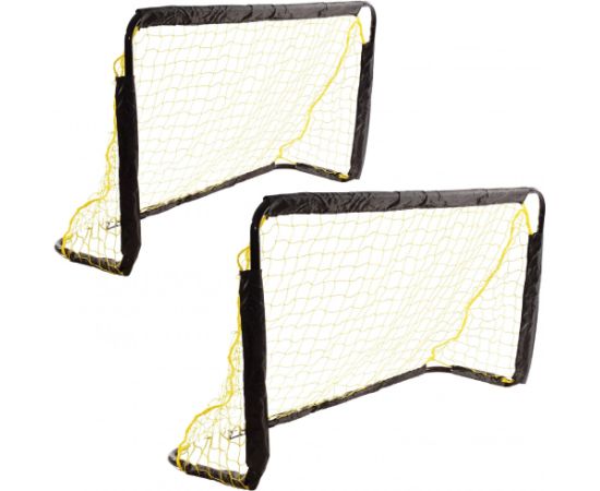 2 FUTBOLA VĀRTU KOMPLEKTS AR TĪKLU 120x70x40CM ENERO