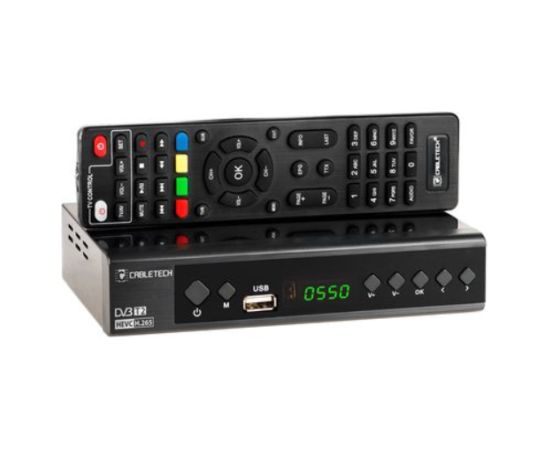 Cabletech DVB-T2 H.265 Digitālās TV Uztvērējs