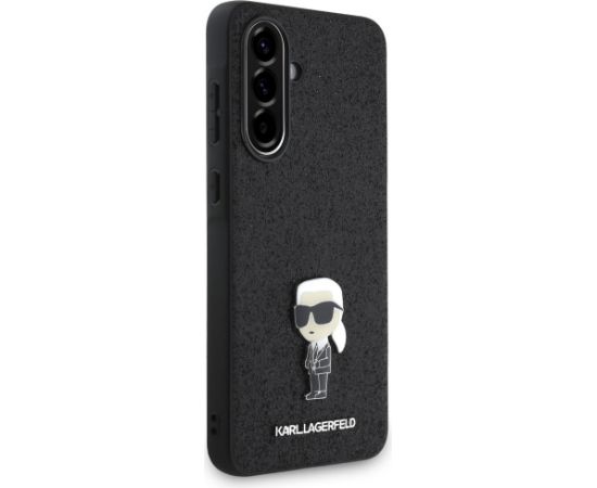 Karl Lagerfeld Fixed Glitter Ikonik Logo Metal Pin Case Aizsargapvalks priekš Samsung Galaxy A56 5G