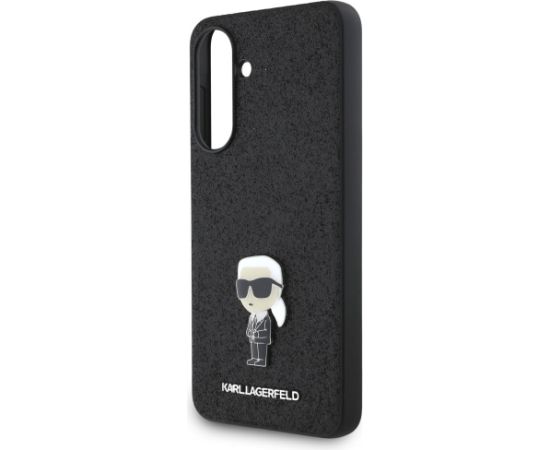 Karl Lagerfeld Fixed Glitter Ikonik Logo Metal Pin Case Aizsargapvalks priekš Samsung Galaxy A56 5G