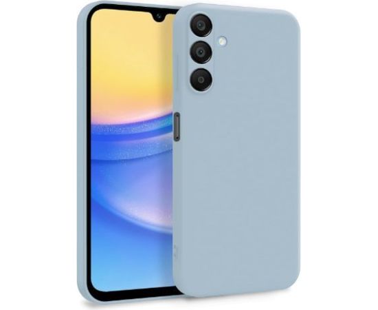 Evelatus Samsung  Galaxy A15 Premium Soft Touch Silicone Case Grey Blue