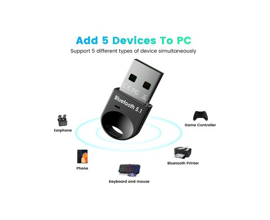 GoodBuy Bluetooth USB adapteris 5.1