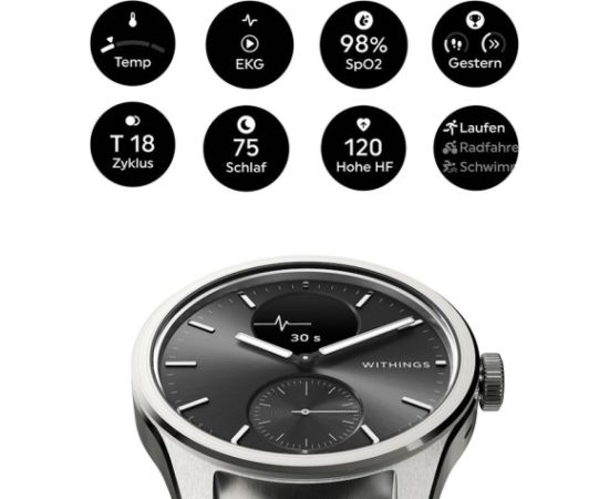 Withings ScanWatch 2/ 42mm Black laikrodis