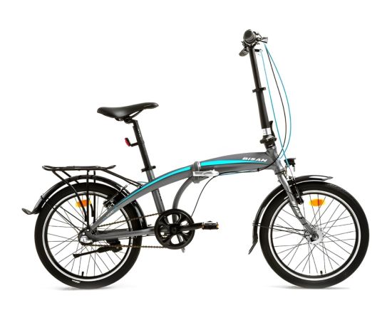 Saliekamais velosipēds Bisan 20 FX3500 NX3 (PR10010408) pelēks/zils
