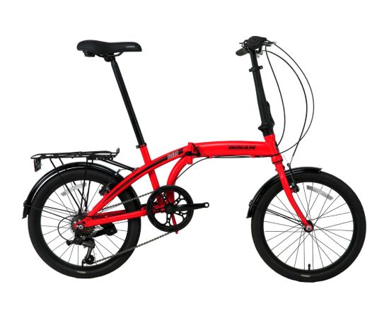 Saliekamais velosipēds Bisan 20 Twin S (PR10010405) sarkans
