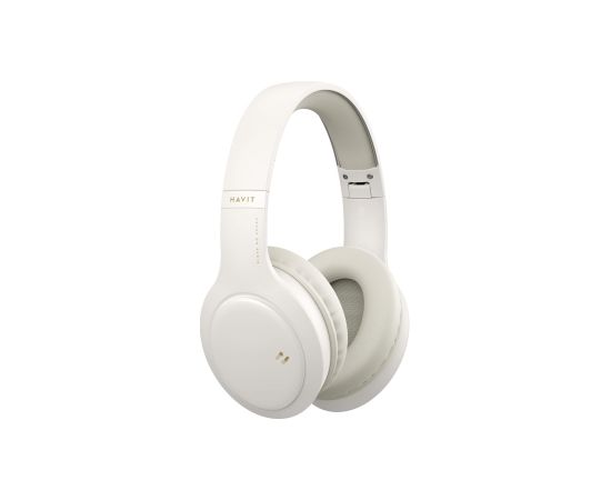 Havit H633BT - wireless on-ear headphones, beige