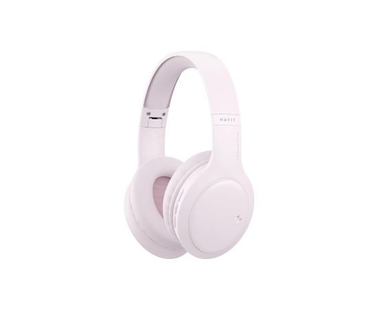 Havit H633BT - wireless on-ear headphones, pink