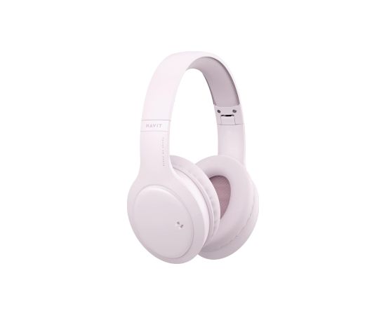Havit H633BT - wireless on-ear headphones, pink