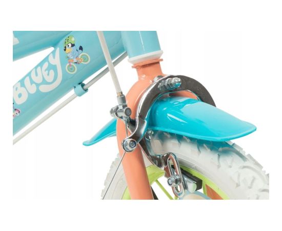 Rower dziecięcy TOIMSA Bluey 12"  Błękitno-limonkowy