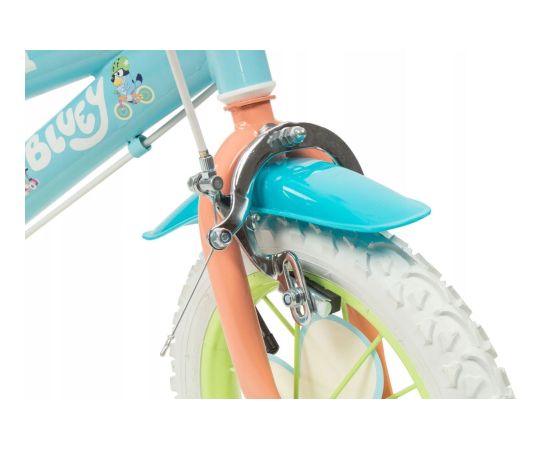 Rower dziecięcy TOIMSA Bluey 12"  Błękitno-limonkowy