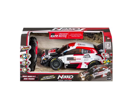 NIKKO RC Automašīna Night Mode - Toyota Gazoo Racing - Ogier, mērogs 1:18