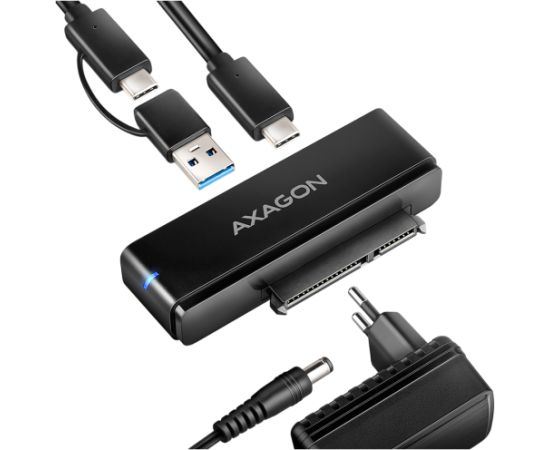 AXAGON ADSA-FPX USB-C 10Gbps - SATA 6G 2.5"/3.5" SSD/HDD FAST PORT X adapter incl. AC, adapter USB-C - USB-A