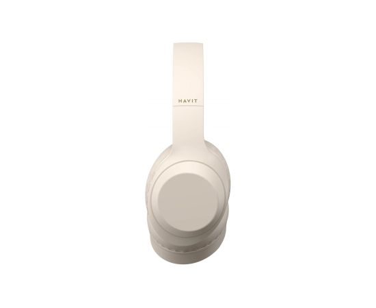 Havit H628BT - wireless on-ear headphones, beige