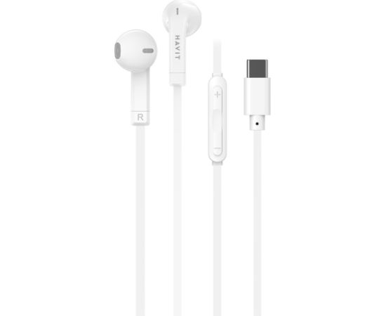Havit E336C wired headphones White