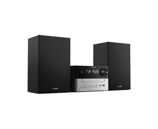 PHILIPS TAM3205M2/12 mūzikas sistēma ar Bluetooth, CD, 20W, melns/sudraba