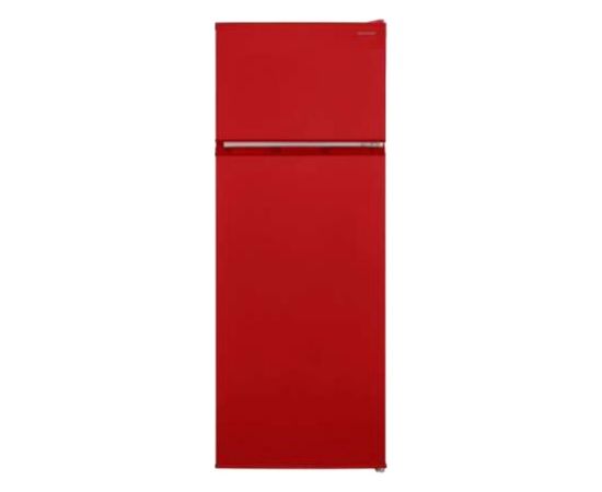 SHARP SJ-FTB01ITXRE-EU ledusskapis ar saldētavu 145cm sarkans