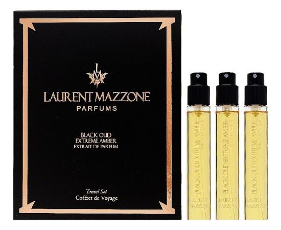 Histoires de Parfums Set, Laurent Mazzone, Black Oud Extreme Amber, Extrait De Parfum, Unisex, 3 pcs, 15 ml Unisex