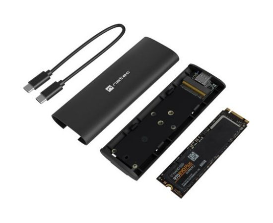 NATEC NKZ-2286 storage drive enclosure SSD enclosure Black M.2
