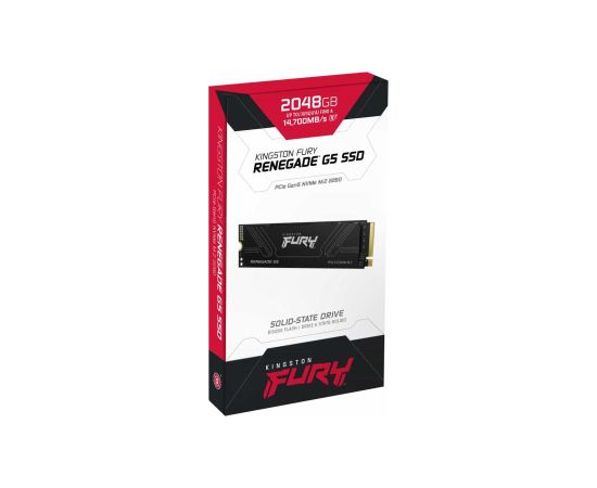 SSD KINGSTON FURY 2TB M.2 PCIe Gen5 NVMe 3D TLC Write speed 14000 MBytes/sec Read speed 14700 MBytes/sec 2.3mm MTBF 200000 hours SFYR2S/2T0